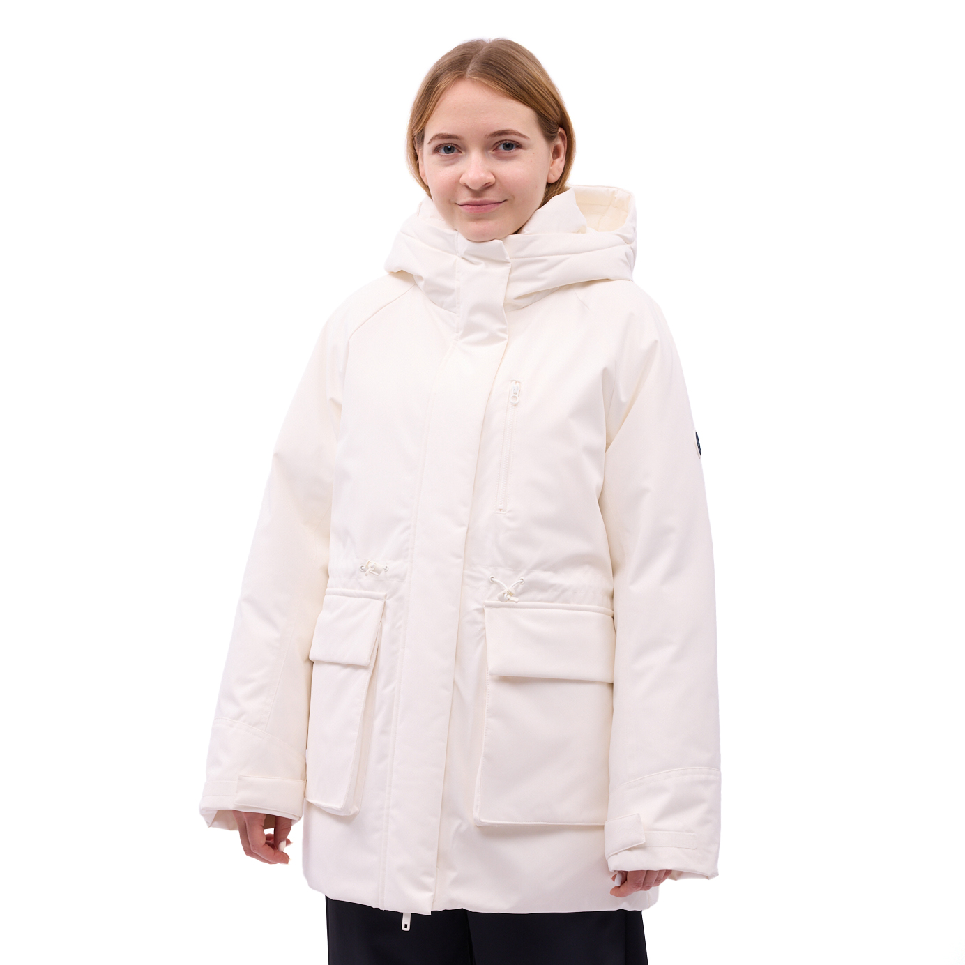 AYMV296-4 Пуховик длинный Sports Style белый